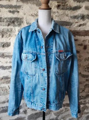 Veste en jean bleue claire vintage 90's Rica Lewis Taille XL ou 48 50