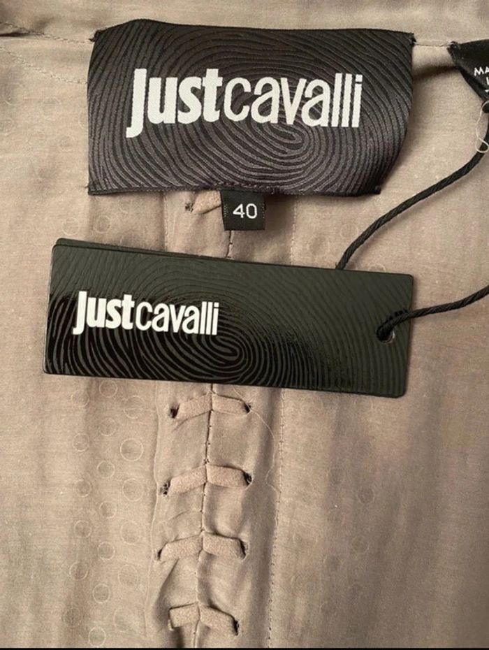 Veste longue en daim Just Cavalli – cloutée – neuve avec étiquette – pièce forte - photo numéro 4