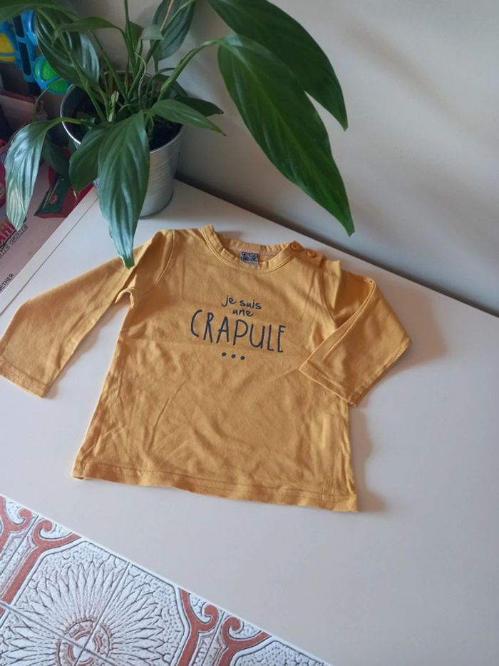 T-shirt manches longues garçon 18 mois