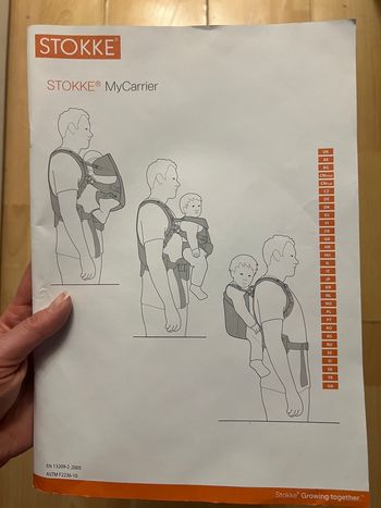 Porte-bébé marque Stokke MyCarrier 3 en 1