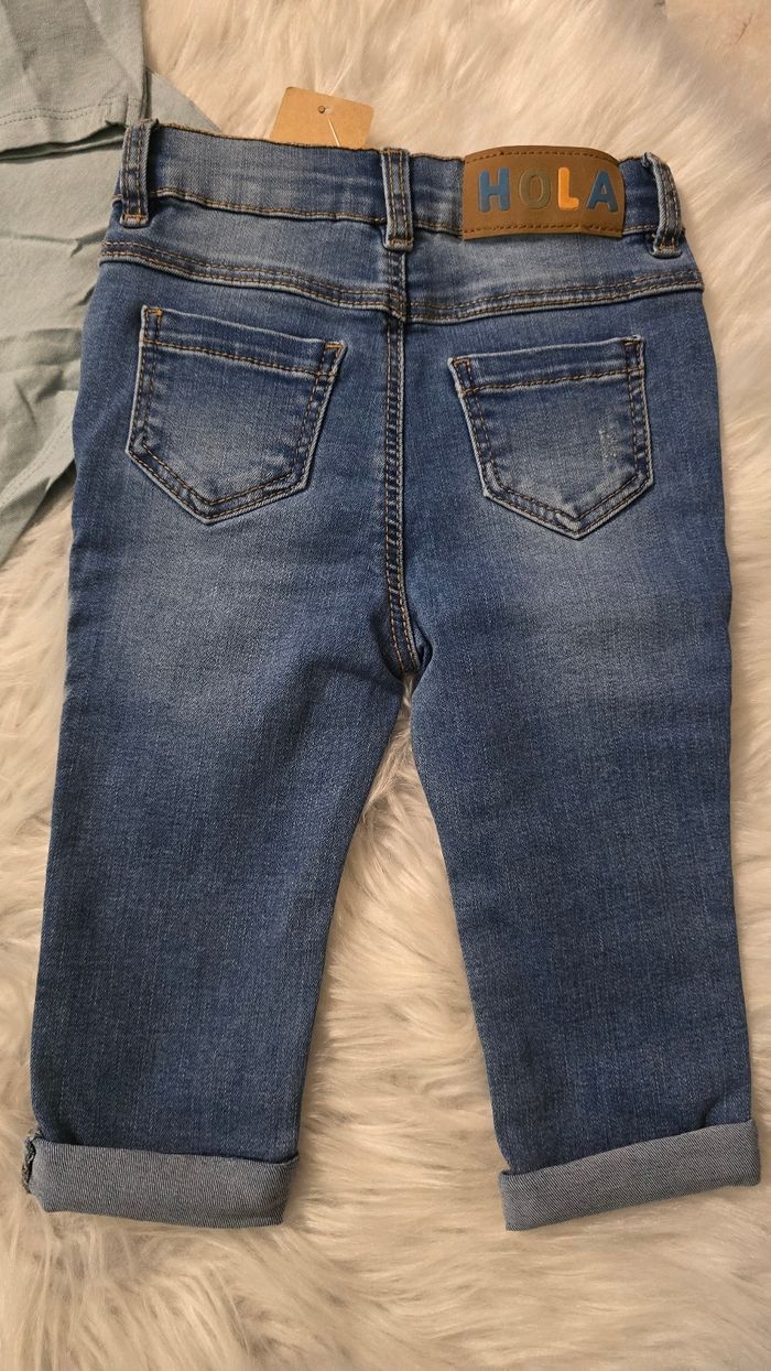 (Neufs non portés) 👌🏷🥰😍 Ensemble teeshirt ml et jeans 12mois Garçon 😍🥰💙 - photo numéro 6