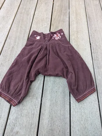 Pantalon velours sarouel orchestra 5 ans