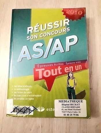 Réussir son concours As/Ap aide-soignant - auxiliaire de puériculture