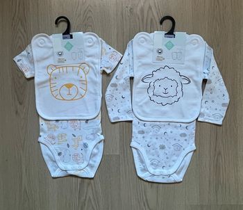 2 bodies 1 (manche longue) et 1 (manche courte).12 mois