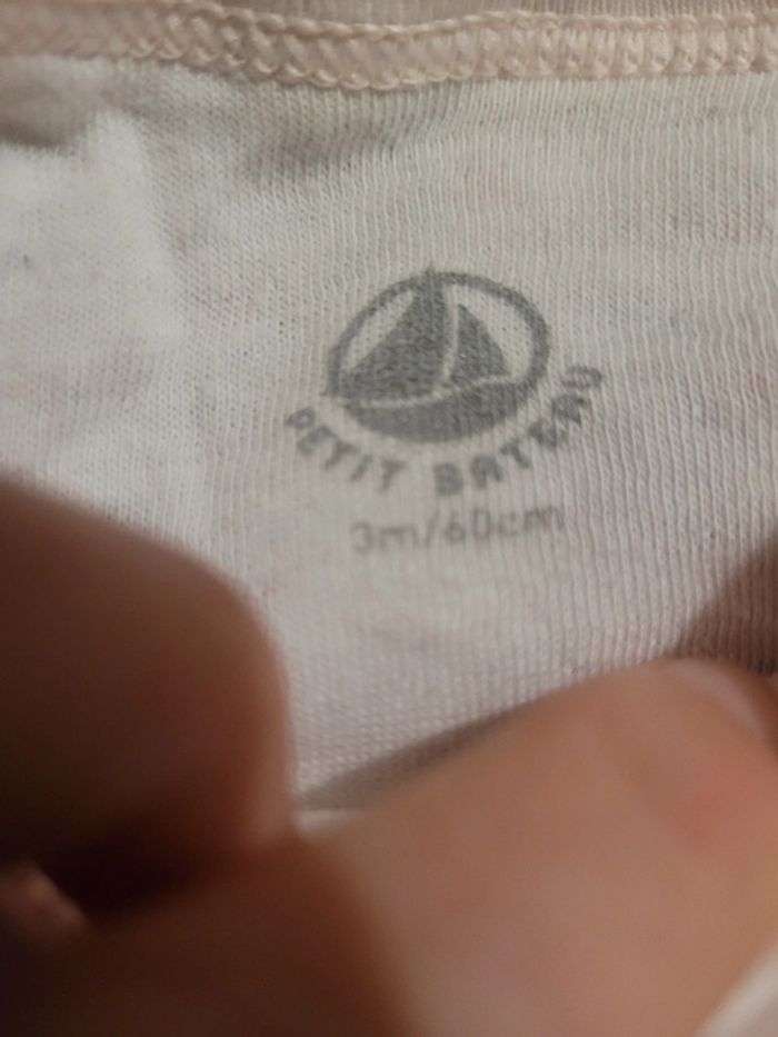 body coton jersey chaud neuf petit bateau 3 mois - photo numéro 2