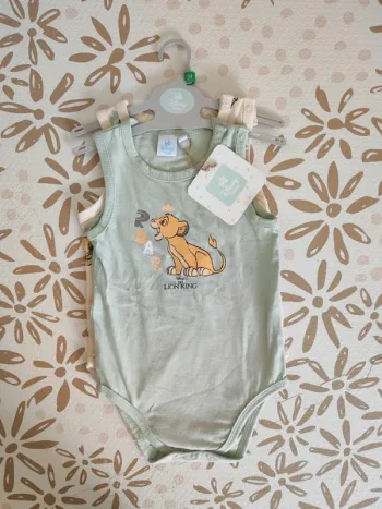Lot de 2 bodies Le Roi Lion NEUF
