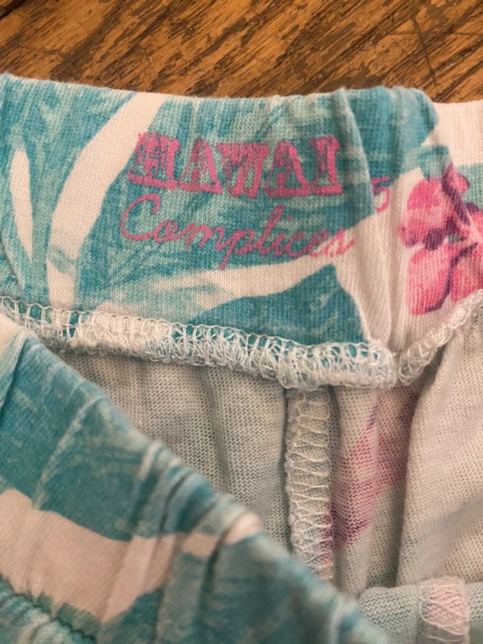 Ensemble t-shirt et short Hawaï Complices Taille 5 ans - photo numéro 12