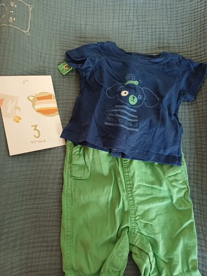 Ensemble salopette Tee-shirt - photo numéro 5
