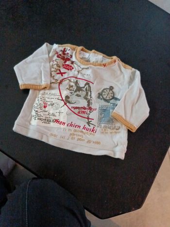 Tee shirt manches longues la compagnie des petits 3 mois