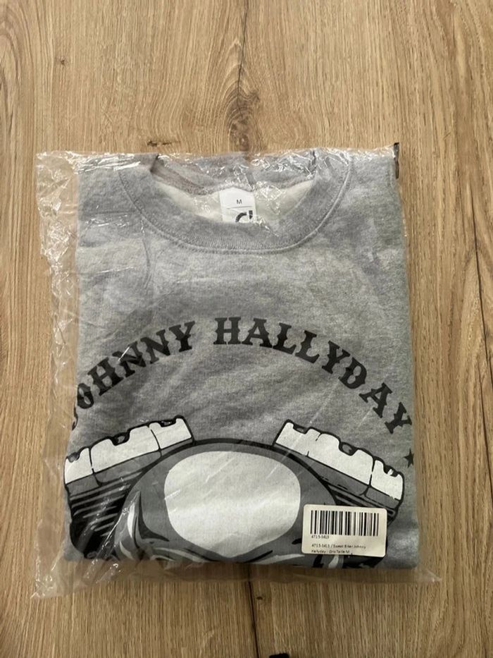 Sweat biker Johnny Hallyday neuf taille M neuf sous blister