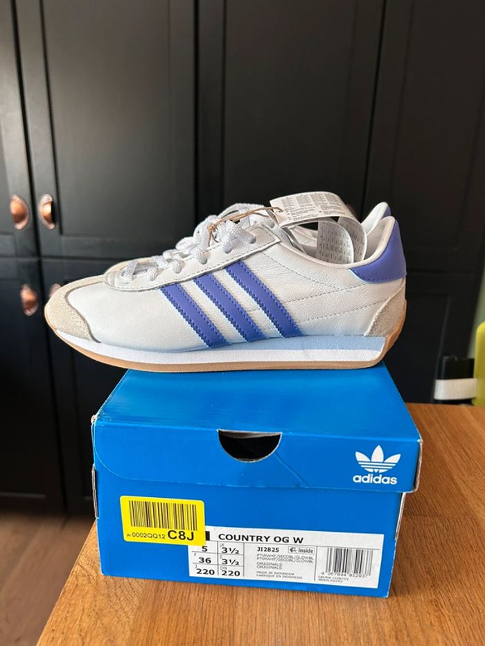 Baskets adidas country OG W blanc