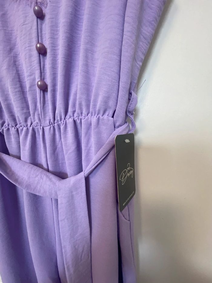 Combinaison légère neuve à bretelles extensibles lilas Dressy New Collection TU - photo numéro 5