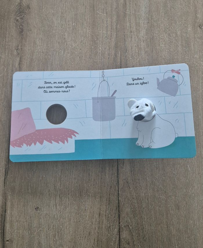 Grand livre marionnette L'ours Flocon - photo numéro 6
