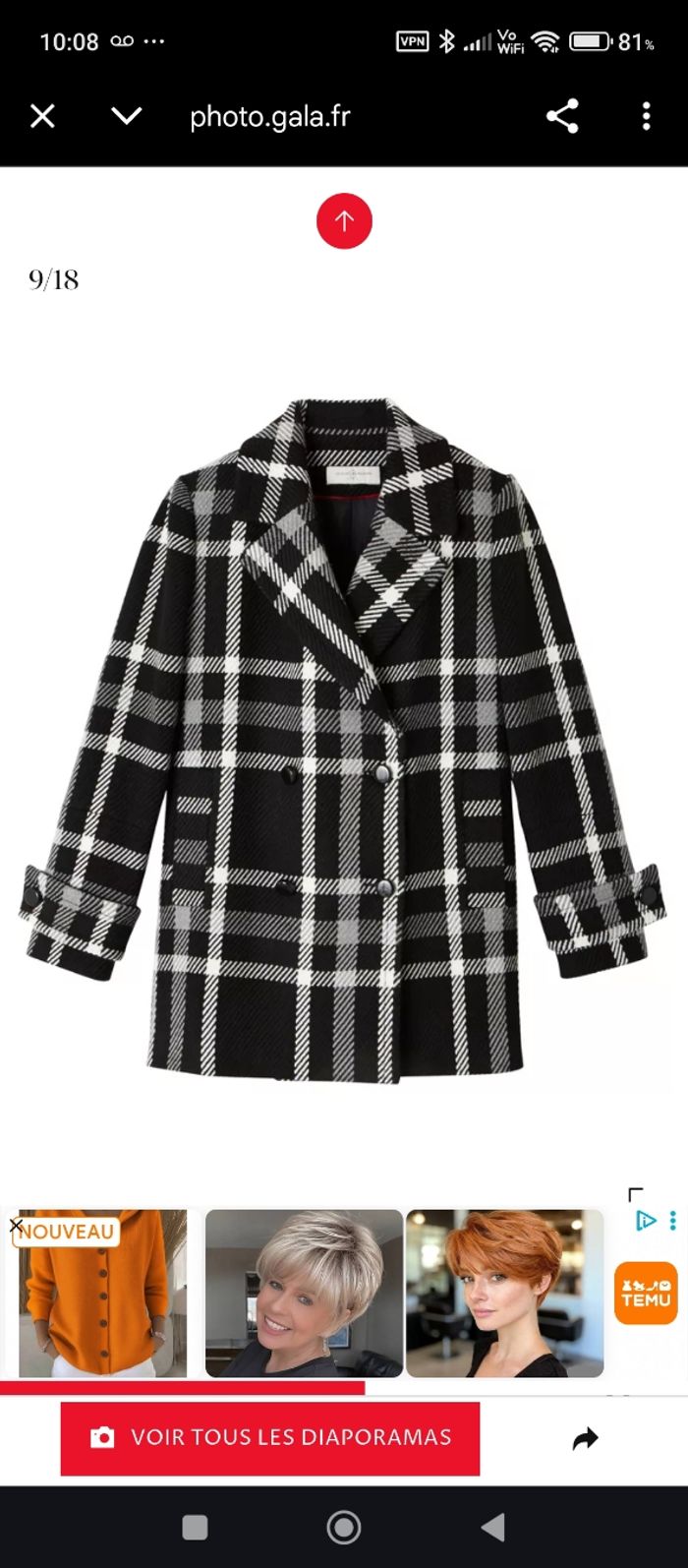 Manteau laine un jour ailleurs - photo numéro 2