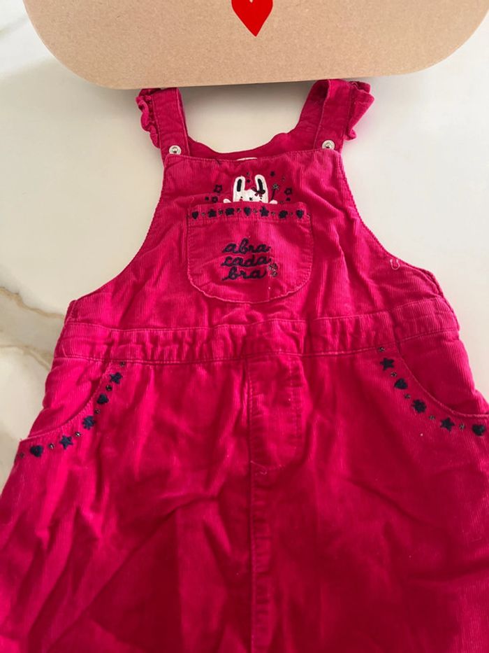 Salopette fuchsia DPAM 18 mois - photo numéro 2