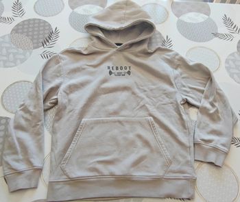 Sweat beige à capuche homme T: S