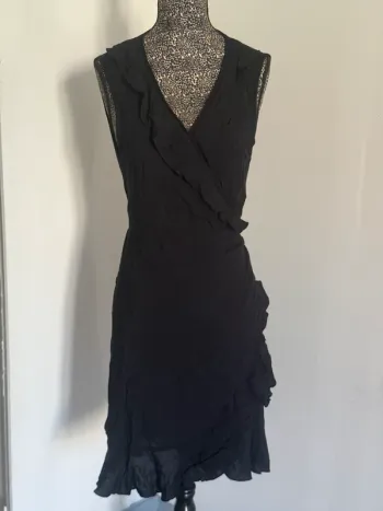 Robe portefeuille noire Calzedonia – Taille L – Neuve