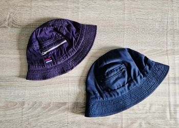 Lot de 2 Bobs avec Poche Zip – Style Baroudeur / Festival