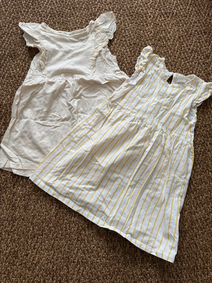 Lot de 2 robes H&M 98cm - photo numéro 1
