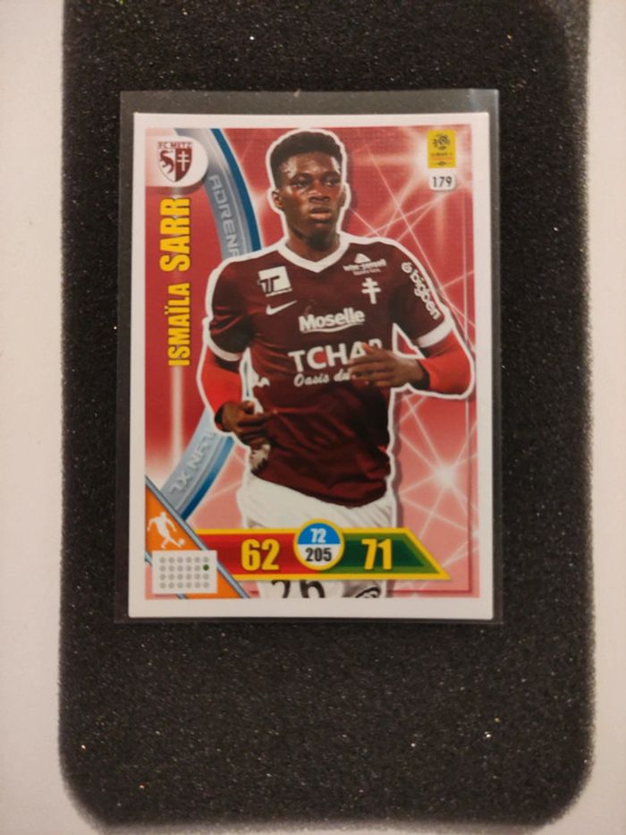 Carte panini Adrenalyn 2017-18 ismaila Sarr FC metz