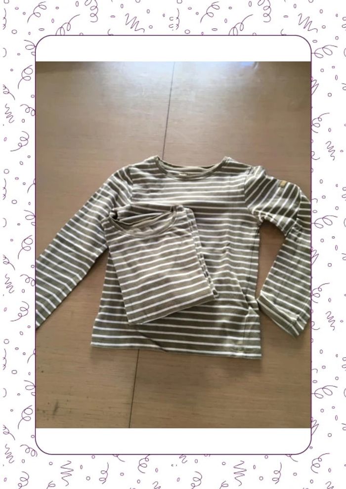 Lot de 3 tee-shirts kaki et blanc orchestra - photo numéro 5