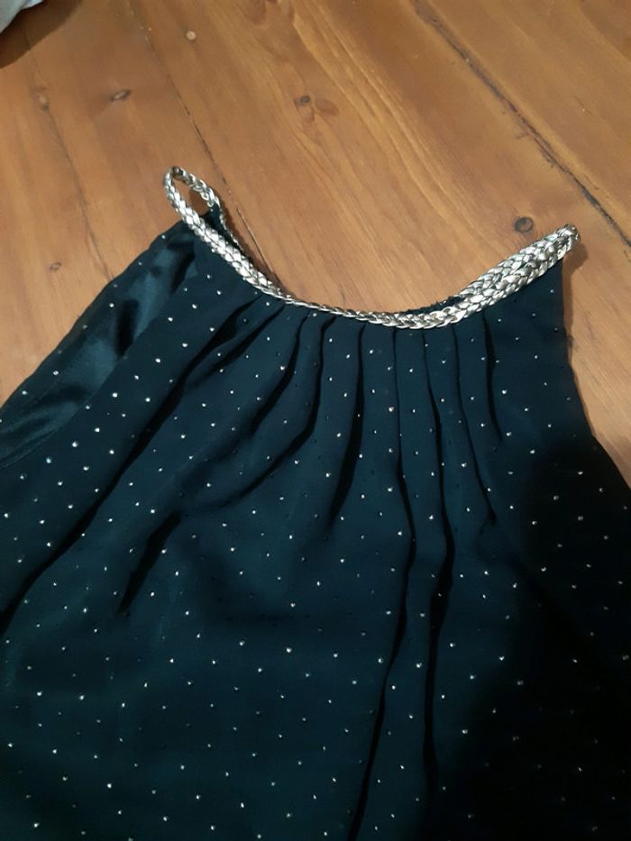 Robe soirée noir dorée 40 femme - photo numéro 2