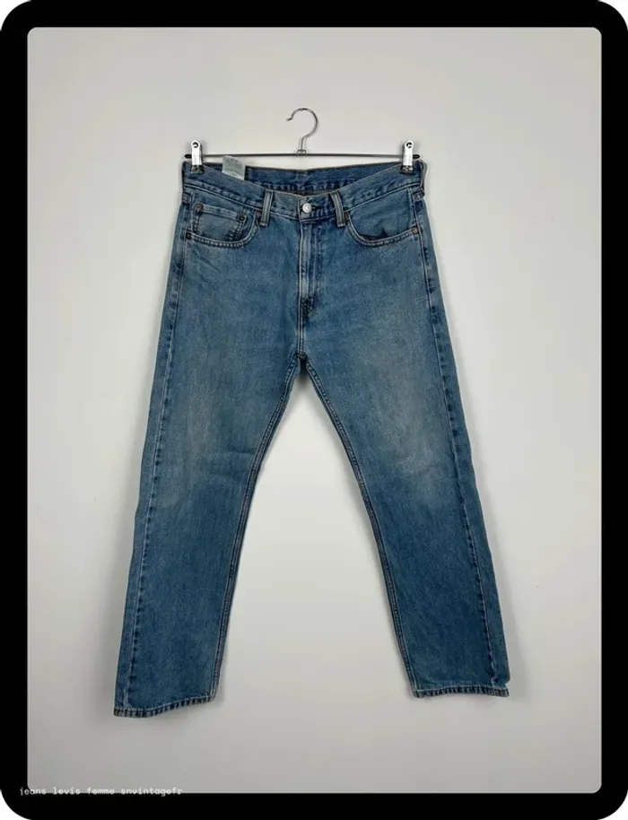 Jean Levi's Homme 505 Regular Marine W32 L30 | Très Bon État NJ604 - photo numéro 2