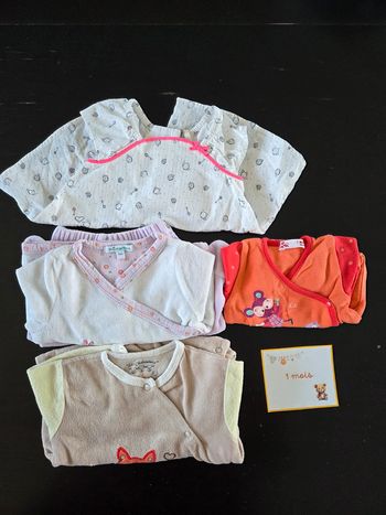Lot habits fille 1 mois