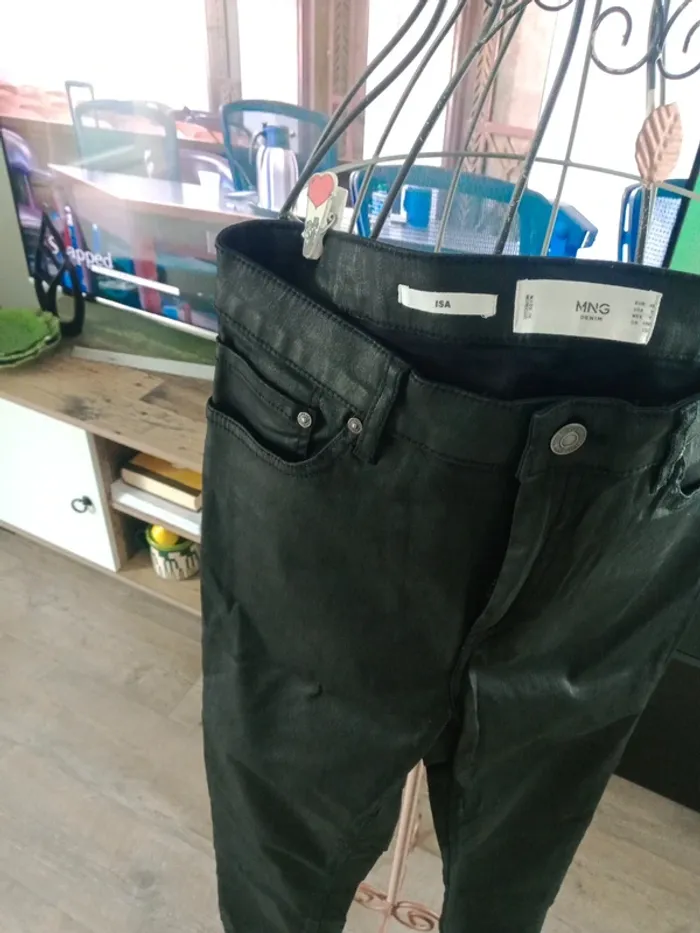 Pantalon jeans noir - photo numéro 2