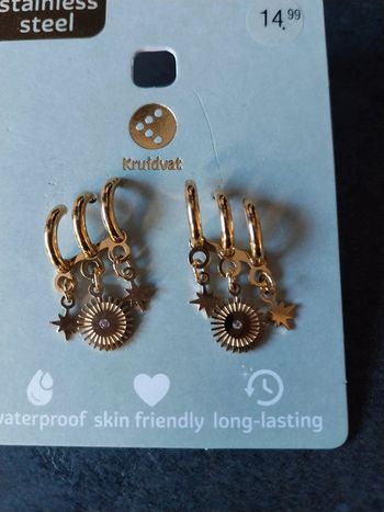 Boucles d'oreilles en acier inoxydable