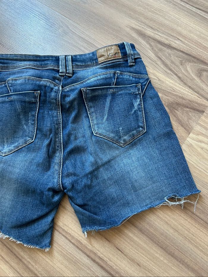 Short en jean bleu foncé Kate Paris Taille M - photo numéro 8