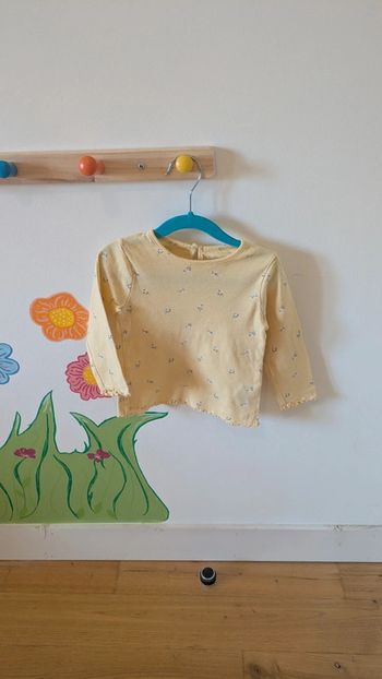 🔹t-shirt manches longues pointelle Primark - 92 cm