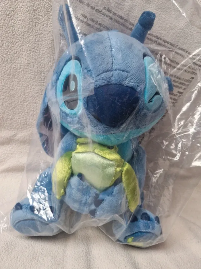 Neuf jolie peluche stitch avec ça grenouille disney - photo numéro 2