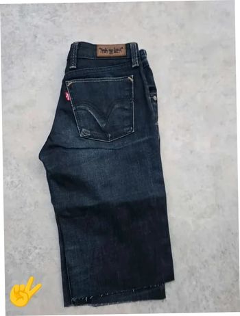 Short Levi's 627 W26 FR36 Bleu marine Femme Women #SHO009B