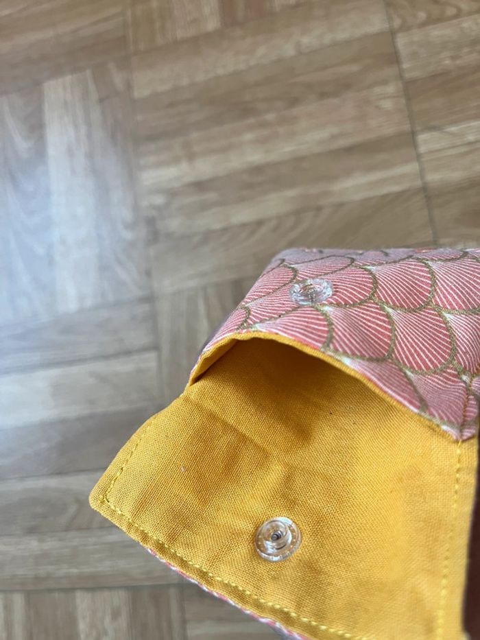 Pochette à savon rose pale vintage - photo numéro 2