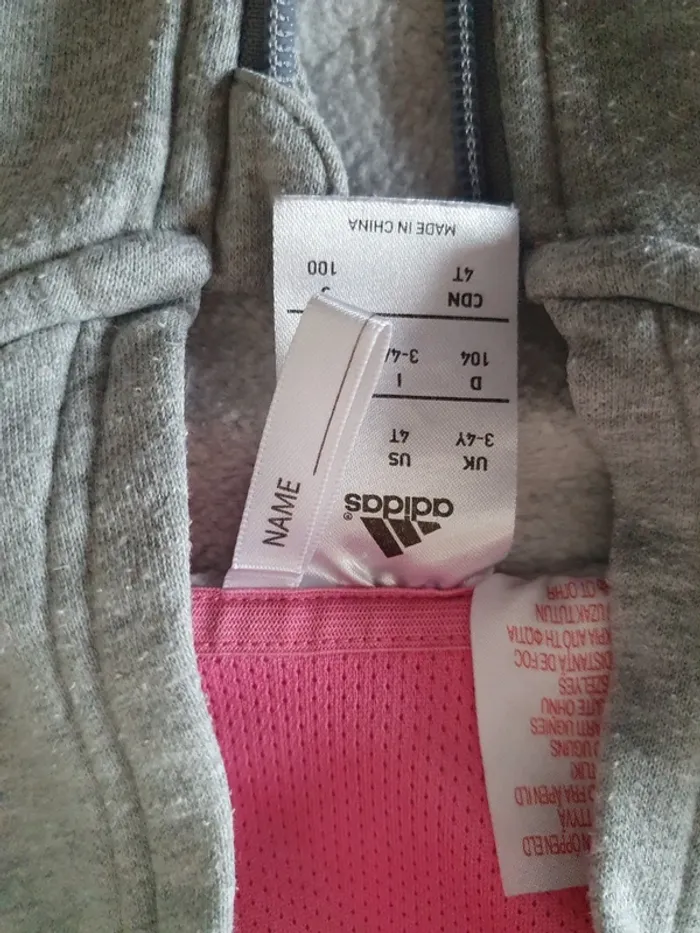 Veste Adidas 3/ 4 ans - photo numéro 4