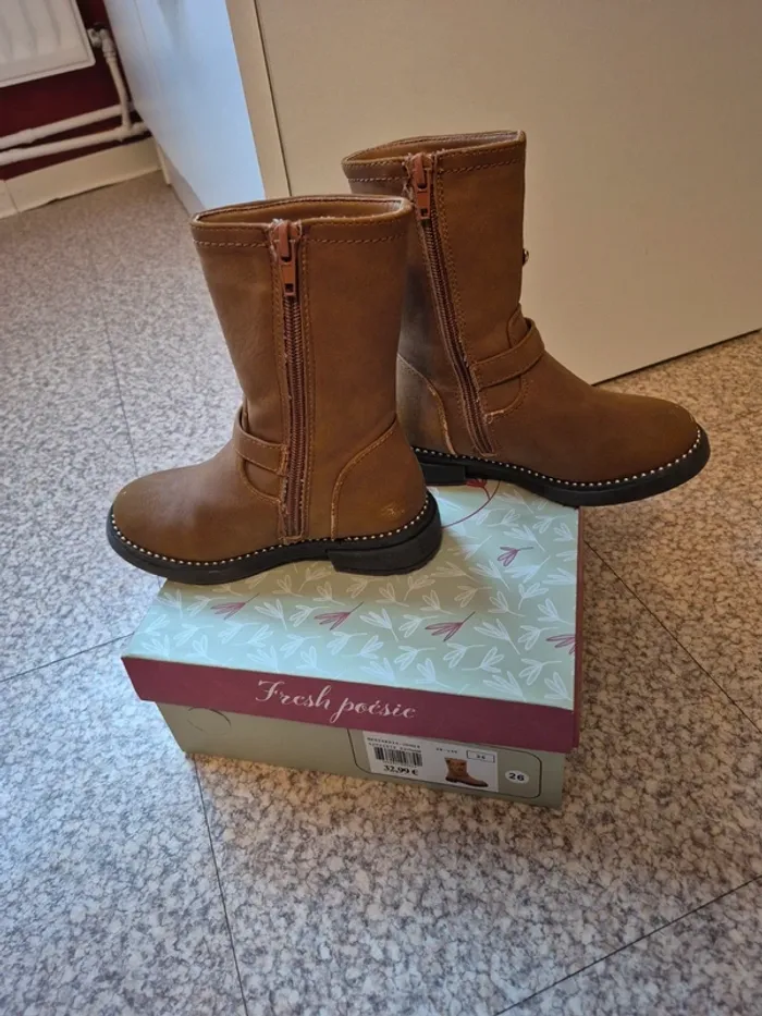 Bottes hautes camel - photo numéro 2