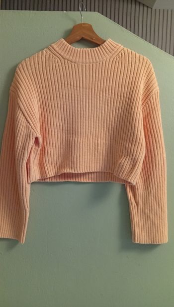 Pull côtelé h&M couleur abricot