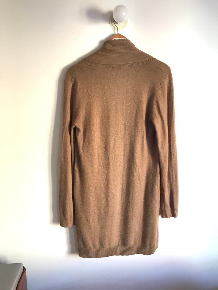 Cardigan long marron 123 en viscose et angora taille 36/38 - photo numéro 7