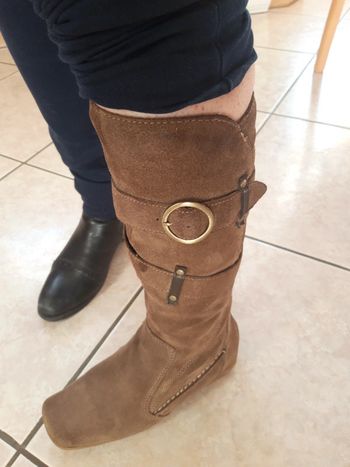 Bottes femme daim