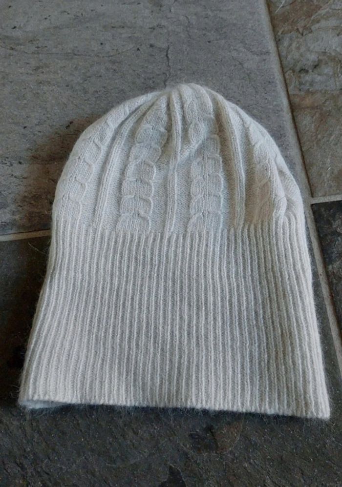 Bonnet fille paillettes laine et angora extensible