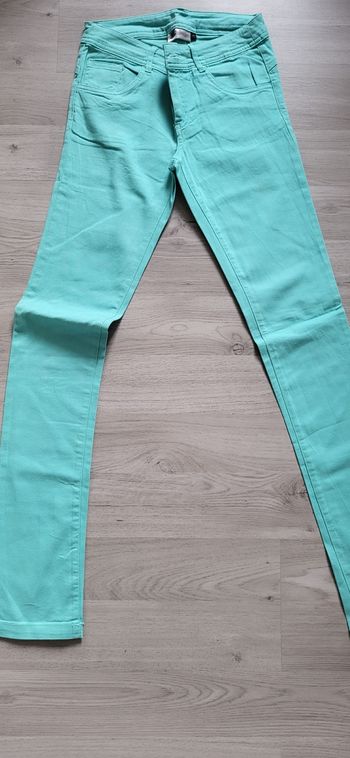 Pantalon slim vert