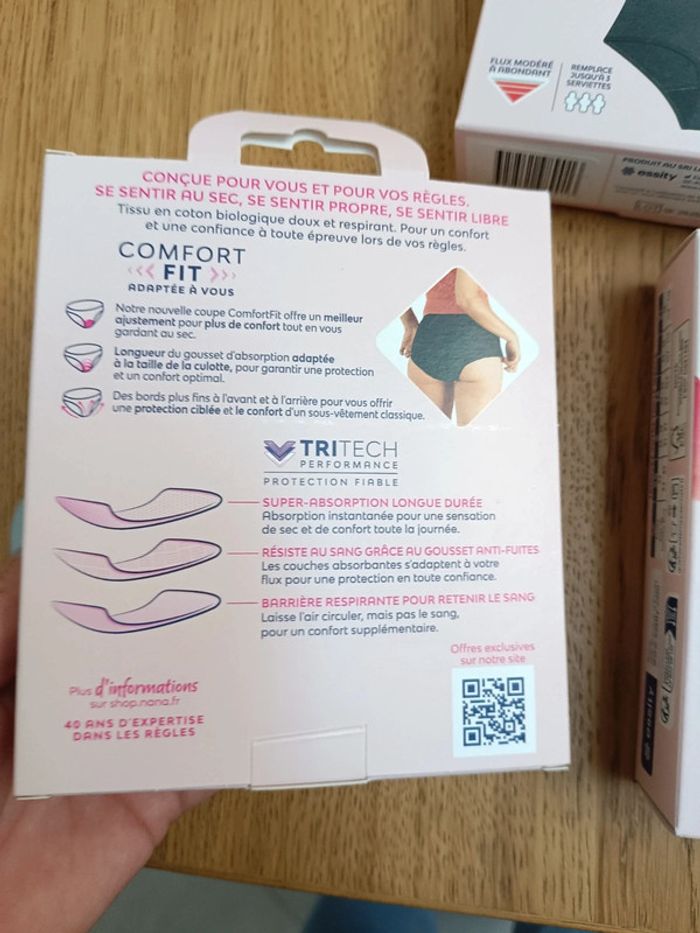 Culottes menstruelles nana neuf flux modéré abondant - photo numéro 4