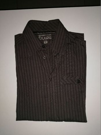 Chemise marron à rayures T. S Jules
