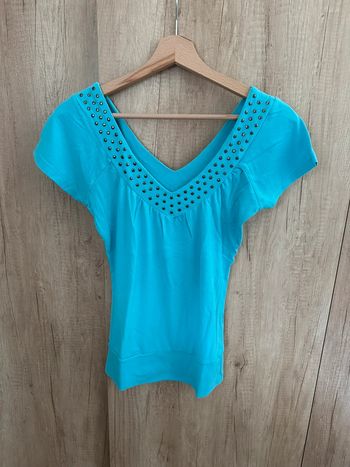 Tee shirt turquoise