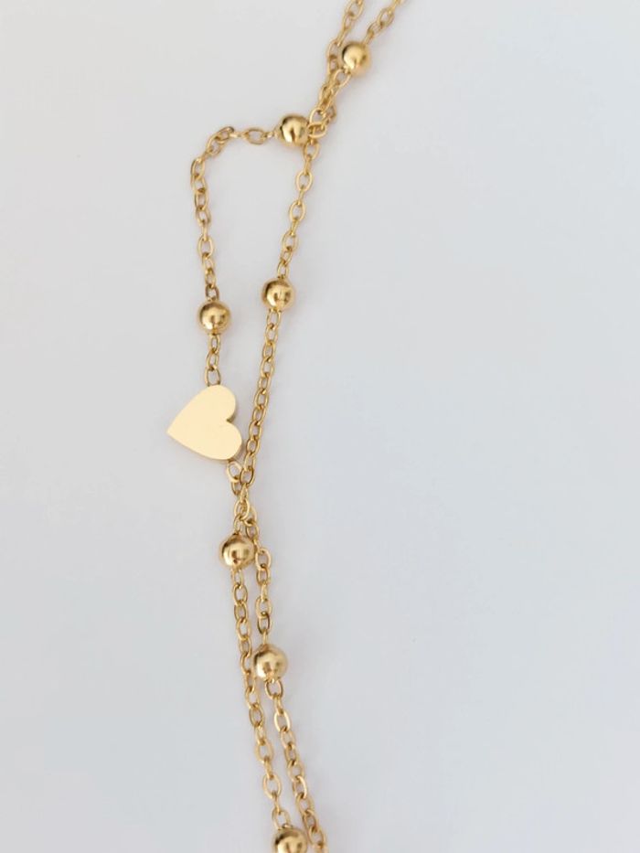 Collier en acier inoxydable - œil bleu - bohème tendance 🧿 - photo numéro 4