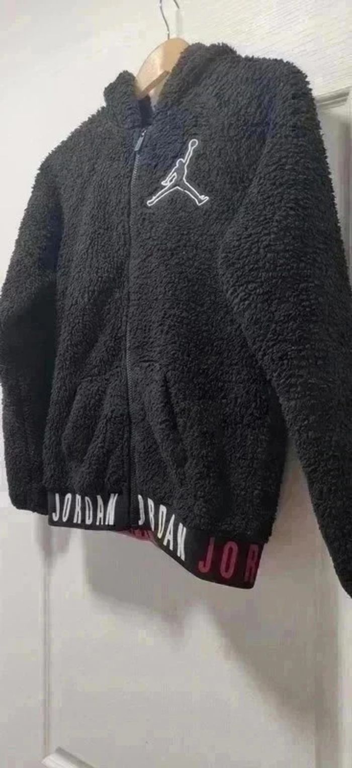 Veste polaire à capuche zippée polaire grise Nike Jordan 12-13 ans