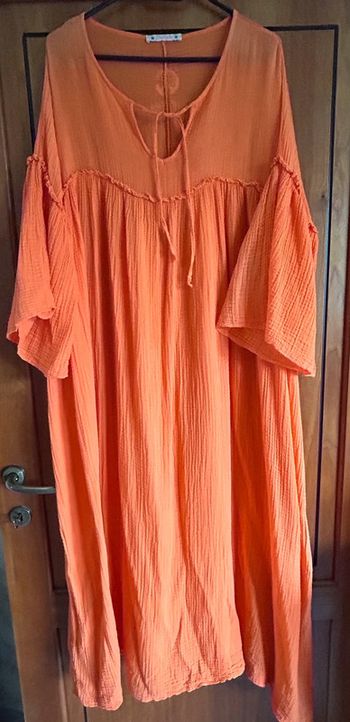 Robe longue été orange Chantal B taille unique