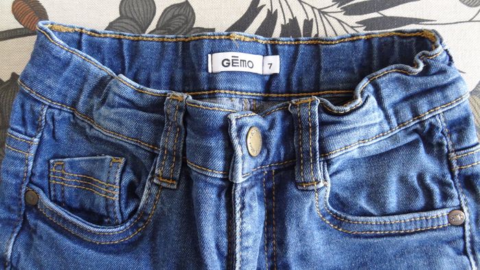 Lot 2 jeans slim garçon Gémo 7 ans - photo numéro 3