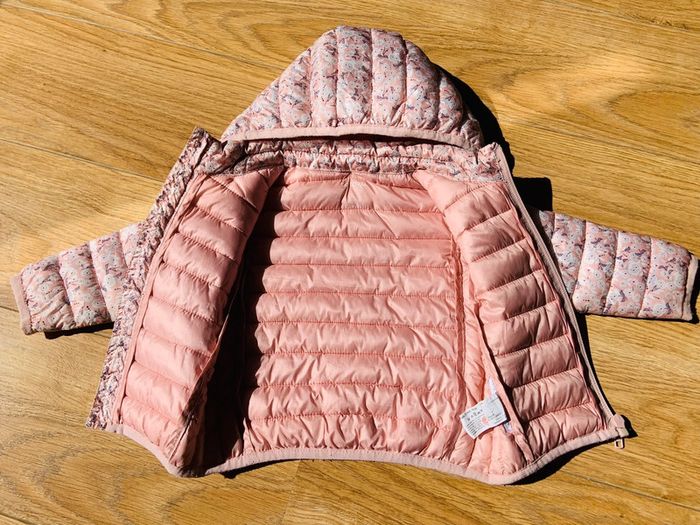 Blouson rose fleurs Bout’chou 12M - photo numéro 4